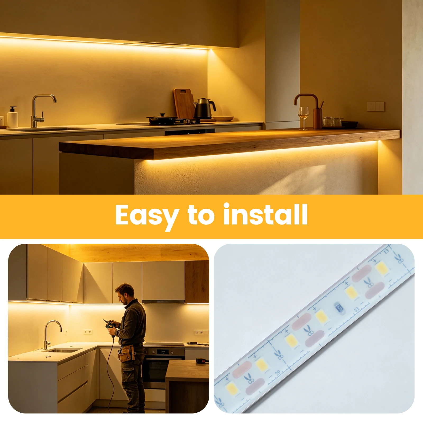 5V USB LED 스트립 IP68 방수 SMD 2835 120LEDs/m 실리콘 유연한 접착 테이프 주방 캐비닛 침실 TV 백라이트