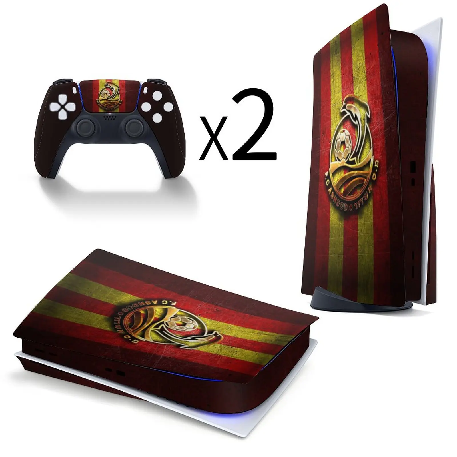 Ashdod Fc Per Controller Di Gioco Ps5 Decalcomania Protettiva Per Custodia Adesiva Per Accessori Ps5
