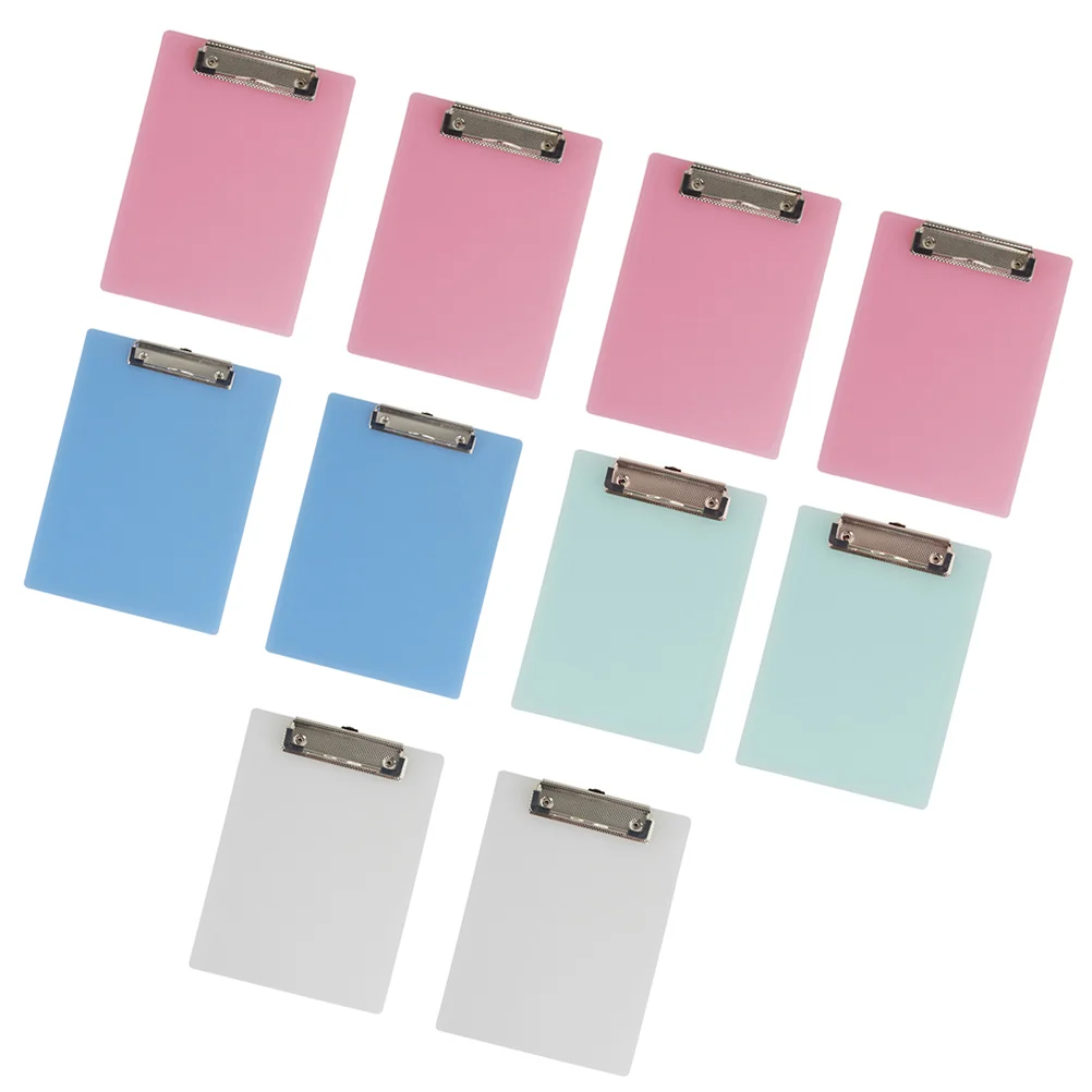 10 Pcs Document Organizer Plastic Folders Heavy Duty File Folders Metal