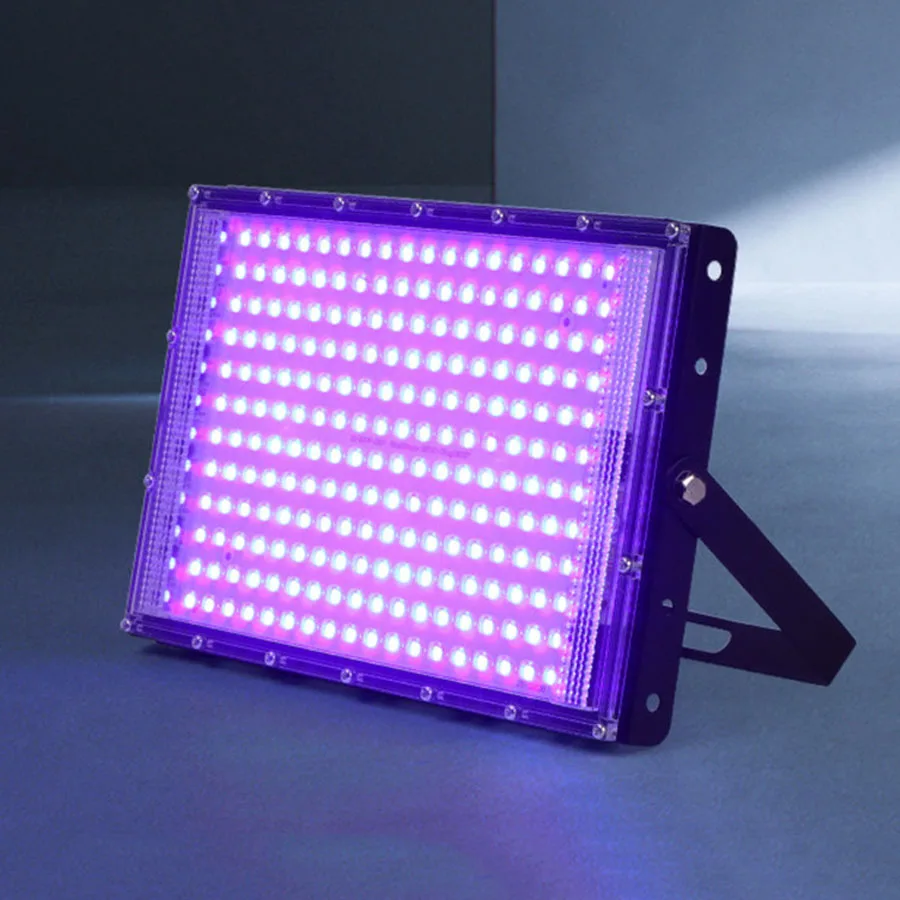 300W UV Black Floodlight 395nm 400nm Led UV Ultraviolet Stage Lamp LED Stage Blacklight Waterproof Disco Party Backlight uv floodlight