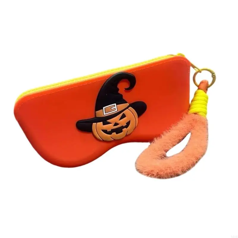 Flexibler schützender Brillenetui aus Silikon mit Halloween-Motiv-Design, tragbarer Brillenhalter für den täglichen Gebrauch auf – Detail 10