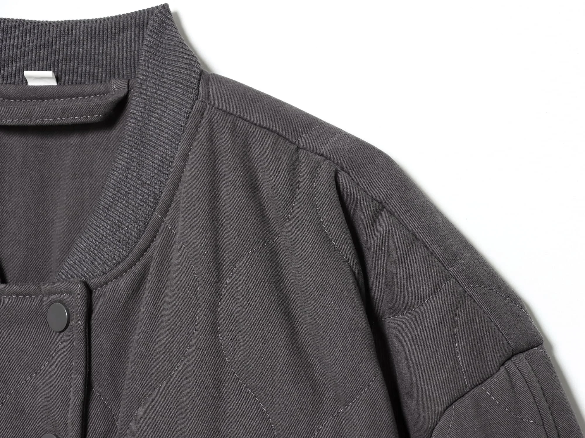 Women Autumn Winter Oversized Quilted Jackets Thick Warm Coat Female Long Sleeve Snap-Button Lady Outerwear Chic Tops Streetwear