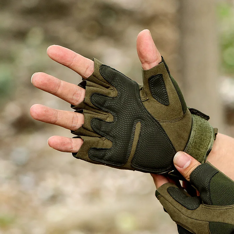 Half Finger Men's Gloves Outdoor Military Tactical Gloves Sports Shooting Hunting Airsoft Motorcycle Cycling Gloves 3