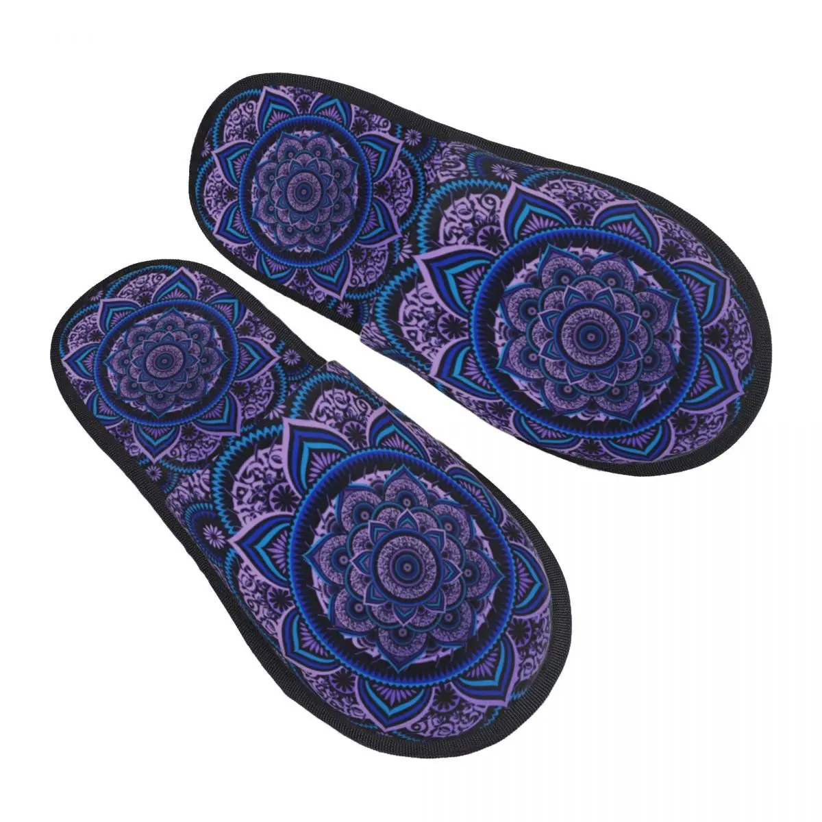 

Custom Poetics Mandala Memory Foam Slippers Women Soft Warm Boho House Slippers