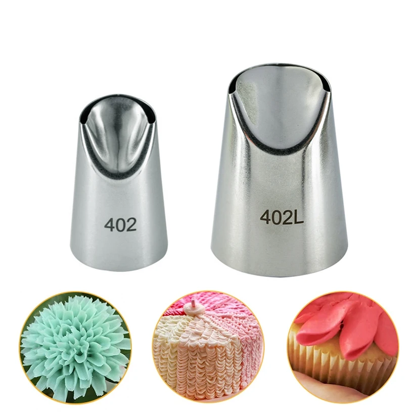 KBstore - Set di 5 beccucci in Acciaio Inox per glassa, Strumenti Fai da Te per Cupcake, Pasticceria e Decorazione di Torte #8, 2