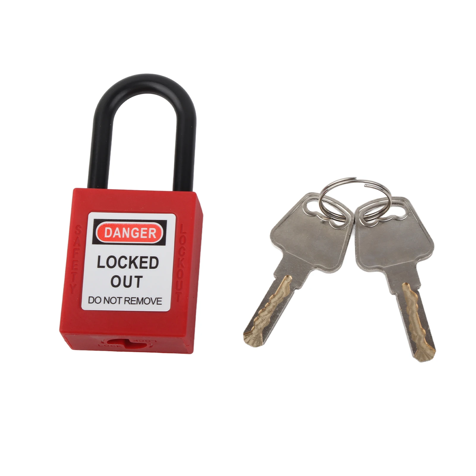 Safety Padlock Widely Used Easy To Install 2 Keys Safety Locks High Hardness Nylon for Industry