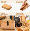 Air Fryer Paper for Dual Zone,100pz 22x14 cm,Disposable Non-stick Paper Air Fryer for Cecotec/Masterpro/Ninja AF300EU/AF400EU 5