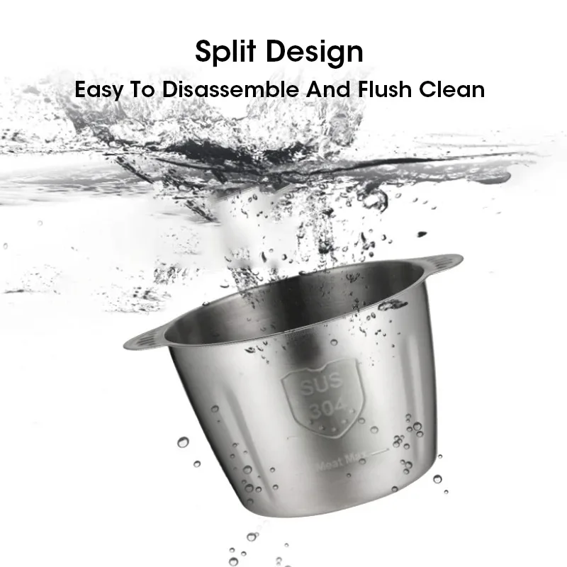 304 Stainless Steel Meat Grinder 3 Gears Adjustment 5L Electric Meat Mincer Mincing Machine Kitchen Chopper Food Processor 6