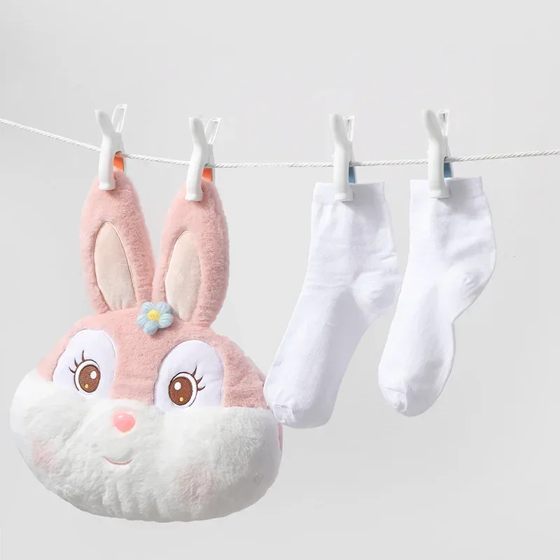 2pcs Drying Blanket Clip Multifunction Clothespin Balcony Windproof Drying Rack Rabbit Ear Fixator Home Laundry Storage Supplies 2