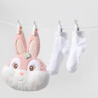 2pcs Drying Blanket Clip Multifunction Clothespin Balcony Windproof Drying Rack Rabbit Ear Fixator Home Laundry Storage Supplies 2