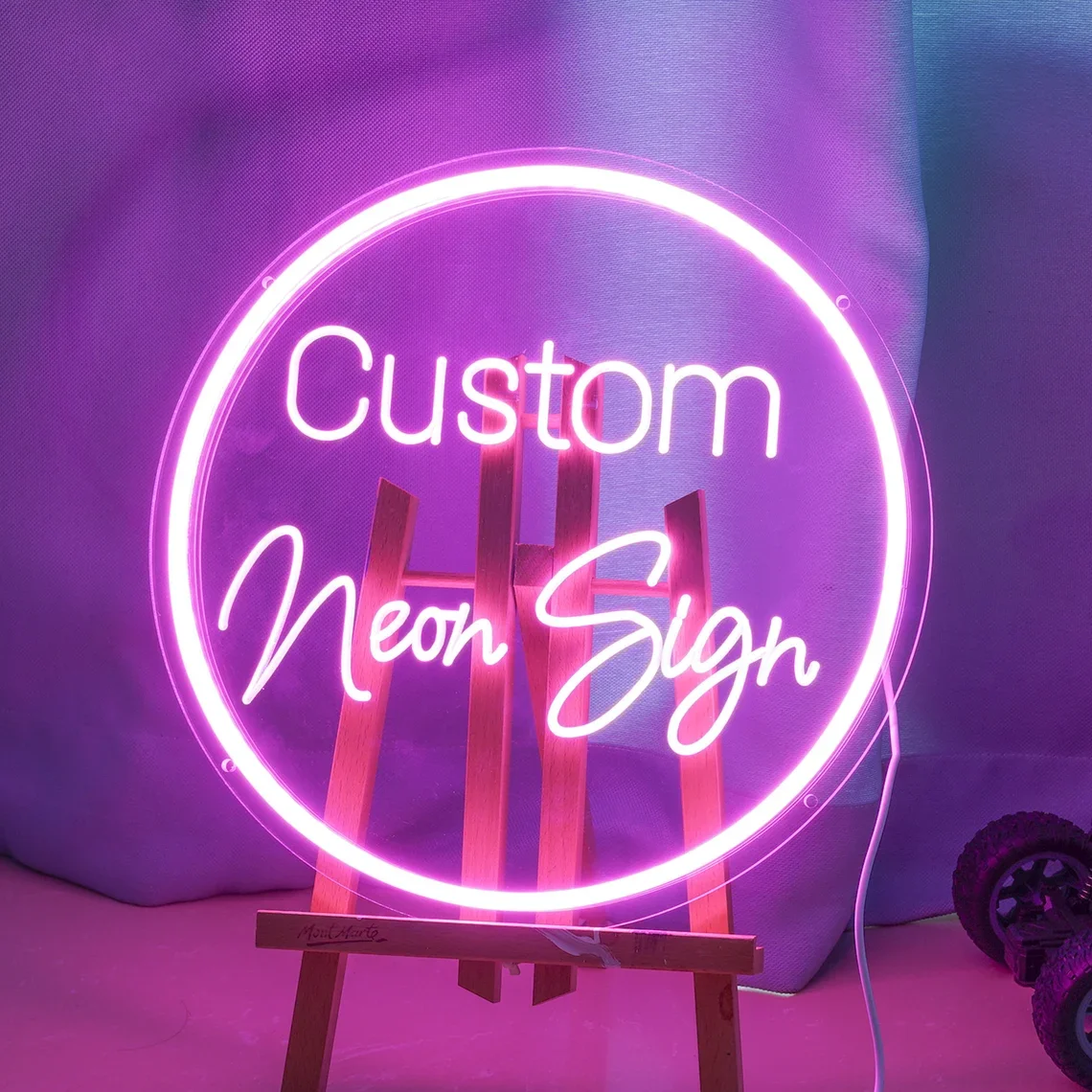 Shop Negócios Neon Sign Logo Nome Diy