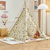 1.35m Tent For Kid Play House Wigwam for Children Portable Child Tipi Tents Teepee Toddler Ball Pit Girl Castle Play House 5