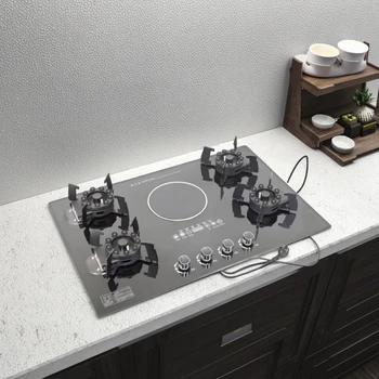 Kitchen Appliance Glass Electric and Gas Burner Stove Tempered Glass Gas Stove for Home 1