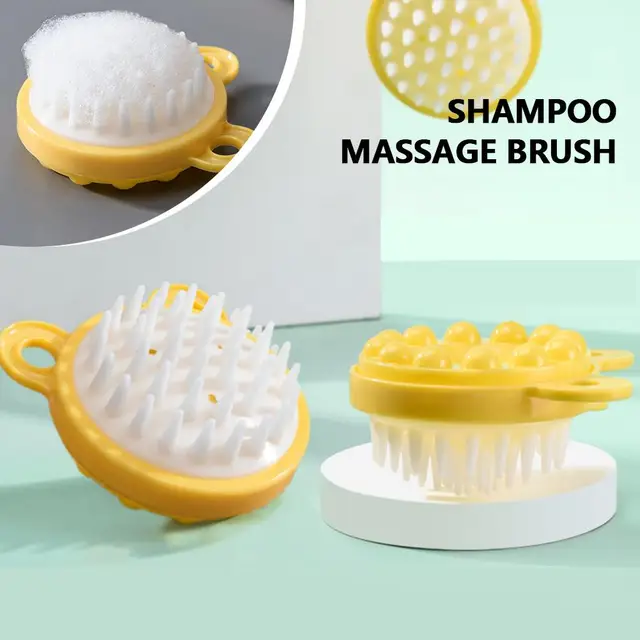Silicone Scalp Massager: Head Massager, Portable Shampoo Brush For Hair Growth, Shower Hair Brush Exfoliating Cleaning Bath W1N9