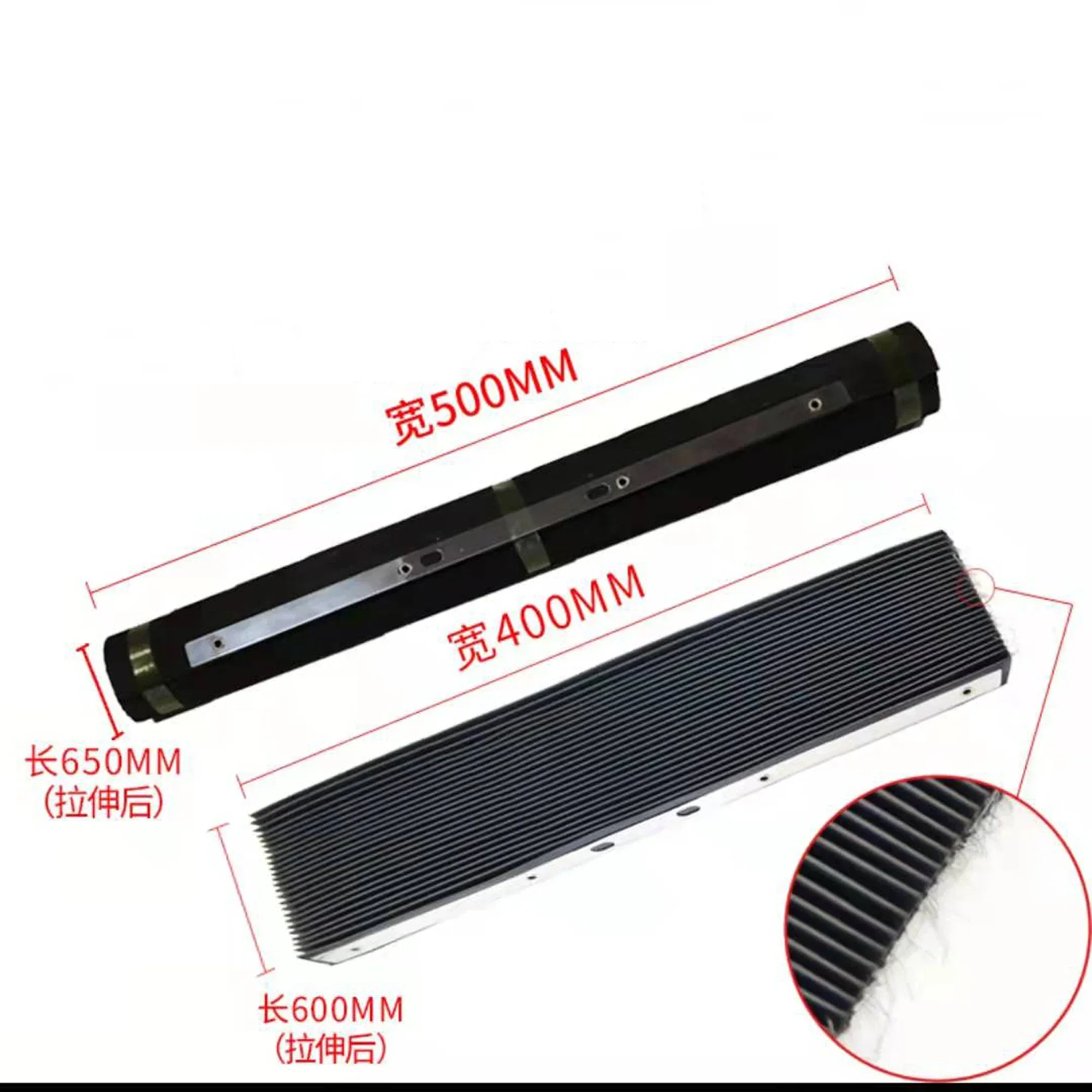 For Bridgeport Mill Part CNC Milling Machine Accordion Type Way Rubber Cover Set Front + Back 500mm X 650mm + 400mm X 600mm milling machine tools milling machine cover