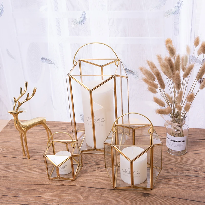 

Scented Glass Candle Holders Aesthetic Pillar Oil Burner Metal Candle Holder Vintage Wax Centro De Mesa Home Decore Accessories