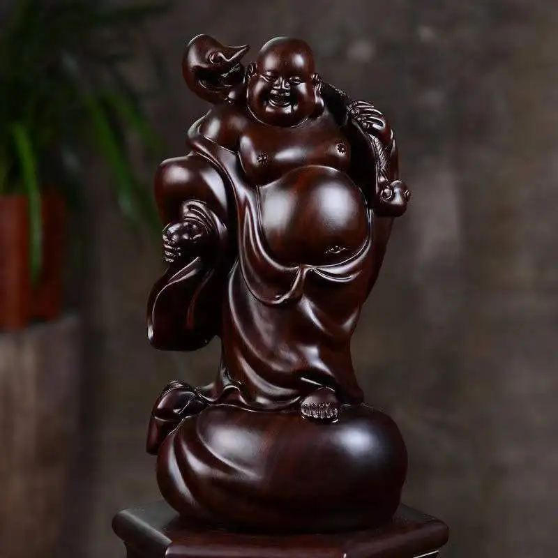 

Старинная резьба по дереву maitreya статуя Будды украшения, ручная резьба Ремесла, Декор, коллекция, бесплатная доставка
