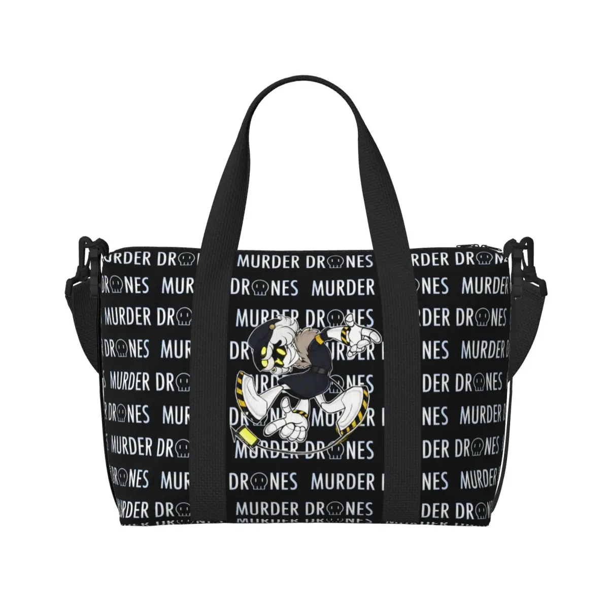 Movies Murder Drones Anime Tote Bag Women Large Capacity Games Beach Gym Shoulder Travel Bag