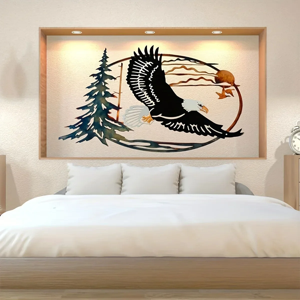 

metal iron Sunset Eagle Home Decoration Aesthetic Wall Hanging Decor Bedroom Home Decoration Decor Cute Aesthetic Stuff Backgrou