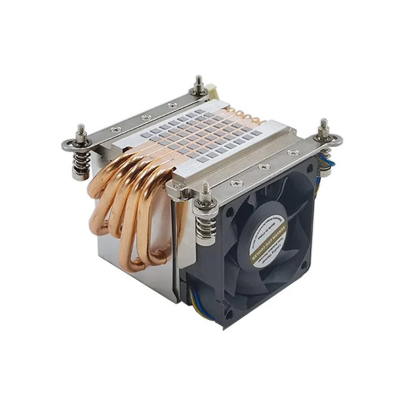 Bom Dissipador Térmico Cpu para Servidor 2u Lga115x Lga1200 Lga1366 Refrigerador com Ventilador 6025 6800rpm Tubos de Aquecimento Tdp até 165w - Imagem 3