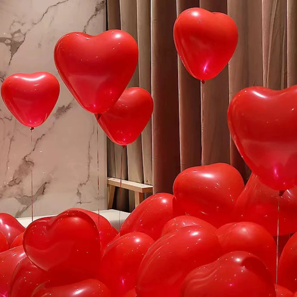 20 Teile/los 10 zoll herzförmigen latex ballon liebe geständnis geburtstag vorschlag jahrestag szene dekoration ballon