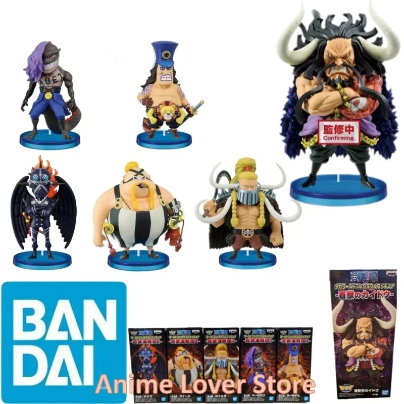 Bandai Banpresto Original One Piece Wcf Beast Pirates Vo.1 Kaidou King Queen Jack Page One Holdem Anime Figures Giocattoli Per Bambini