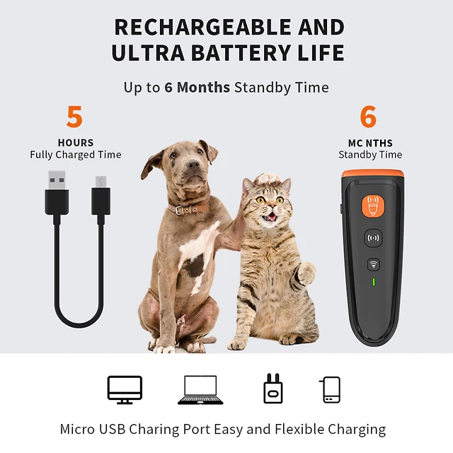 MASBRILL-repelente ultrasónico para perros, dispositivo antiladridos sin  ruido, Dispositivo disuasorio de ladridos, 3 modos de entrenamiento,  recargable por USB - AliExpress