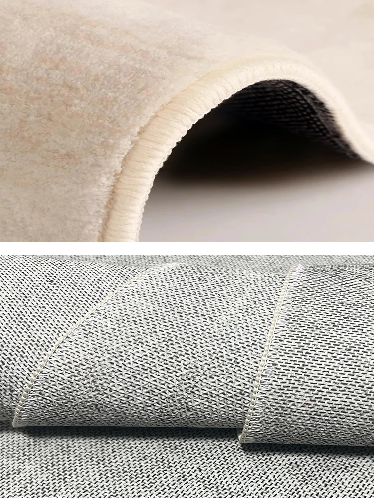 Beige Textured Rug Cream Decorative Carpets Large Size Luxury Living Room Carpet Comfortable Soft Machine Washable Bedroom Rugs 6