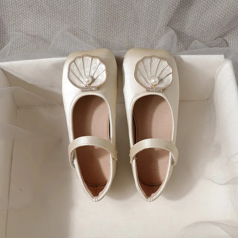 Children's Shoes Summer New Girls' Soft Sole Bow Sandals Princess Flat Ballet Shoe Non-slip Jelly Beach Shoes
