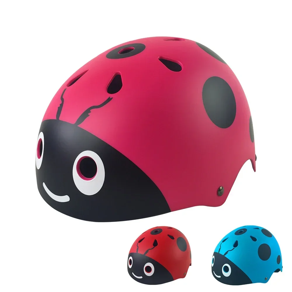 

Cute Ladybug Sport Safety Skating Helmet Integrally Mold for kids Bicycle Scooter ski helmets capacetes Children