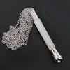 New Metal Alloy Chain Tassel Short Horse Riding Whip Crop Crystal Handle new 2022 6