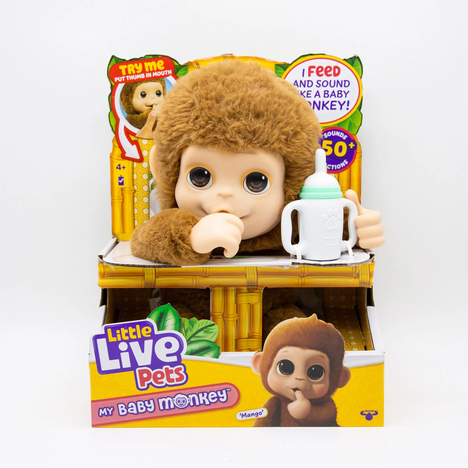 Little Live Pets My Baby Monkey Mango Sounds Electronic Plush Toys