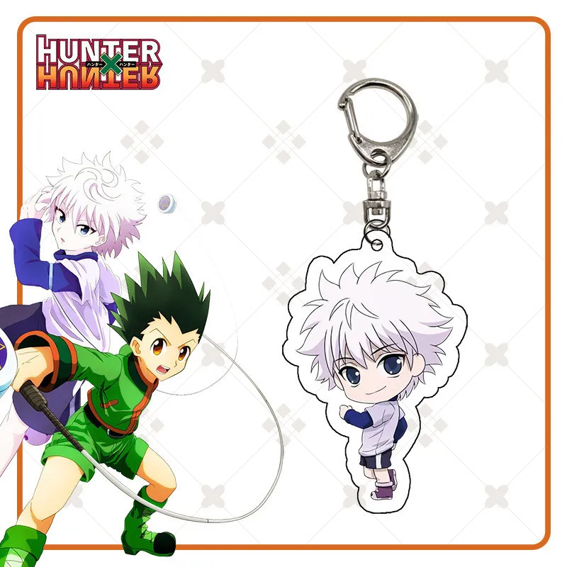 Anime Keychain Hunter x Hunter GON FREECSS Cartoon Keychains Killua Zoldyck Pendants Kurapika Keyrings Hisoka Bag Accessories