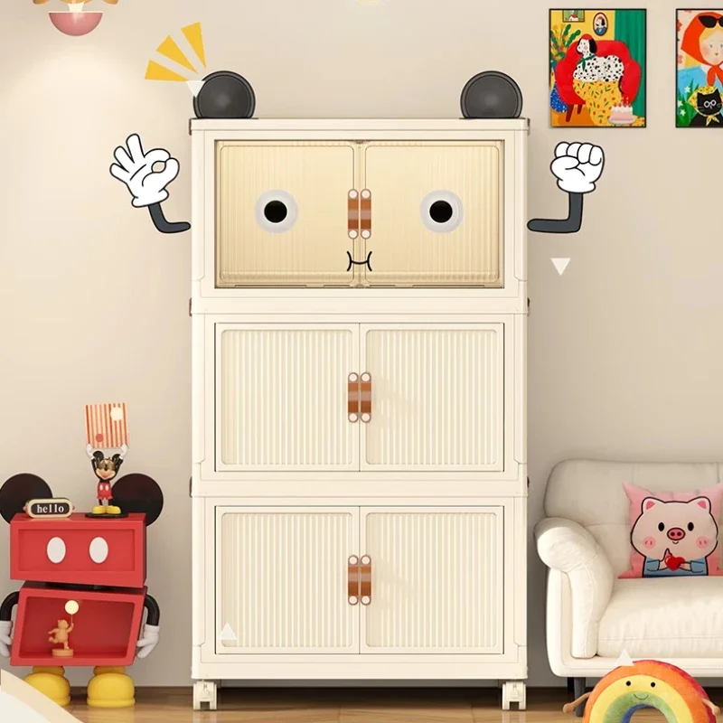 Kids Wardrobe Girl Closet Baby Clothes Child Girl's Drawer Children's Cabinet Furniture Kids Cloth Wardrobe Reborn Scarf