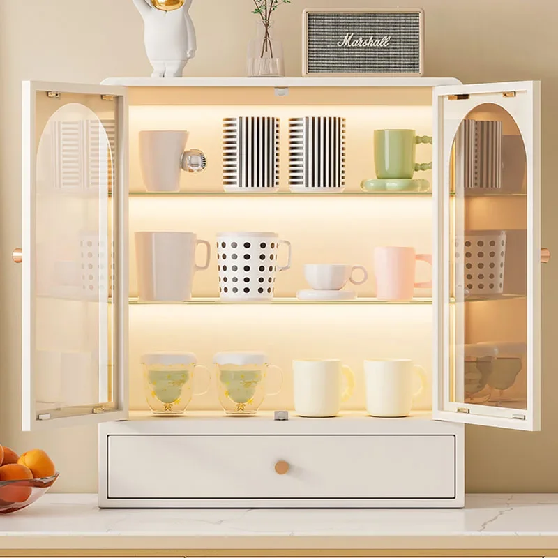 Kitchen Auxiliary Table Sideboard Prefab Furniture Organizer Room Living Chairs et Cabinet Shelf Multifunctional Aesthetic