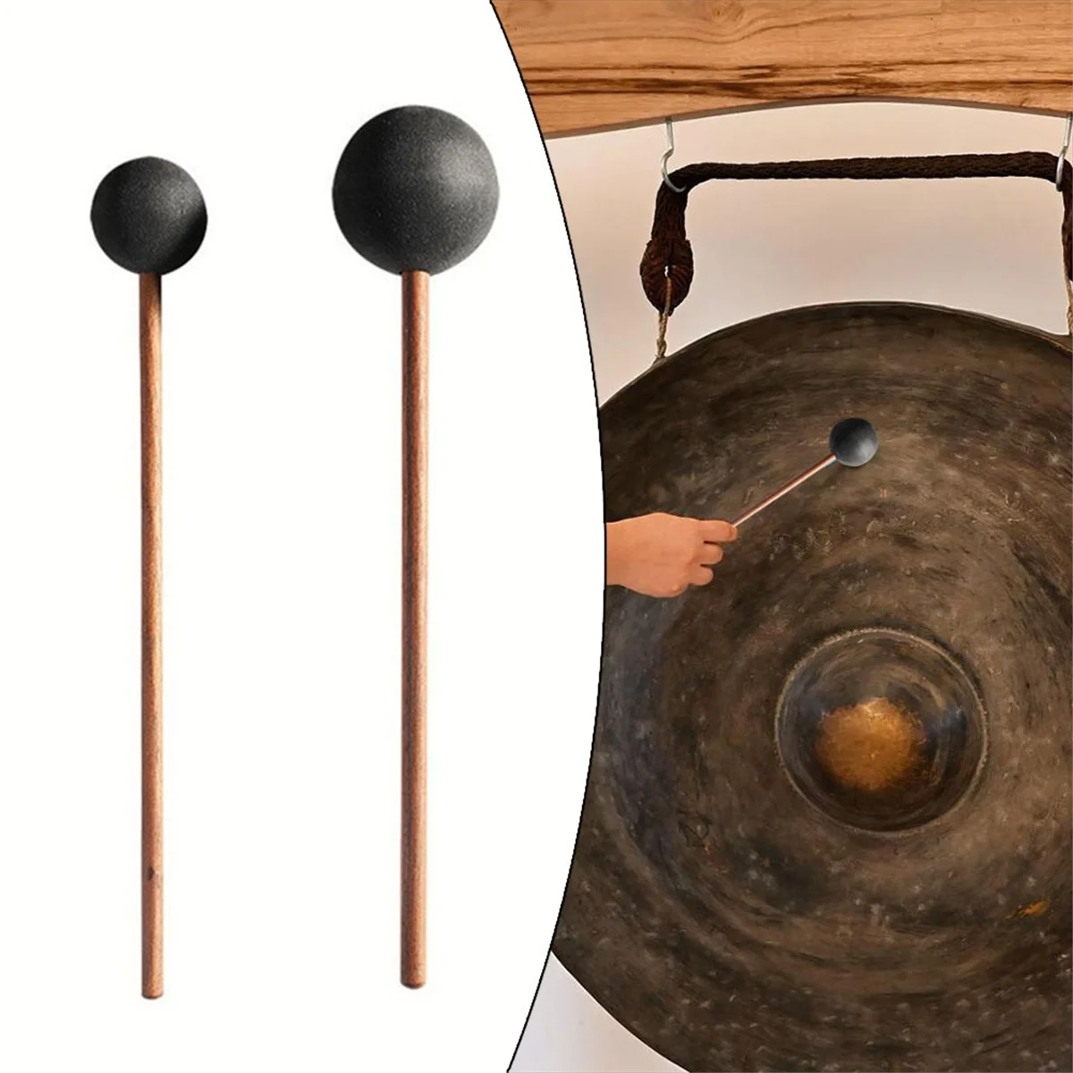BAAU 1PC Silicone Material Make Whale Sound Mallet for Playing Gong for Spiritual Healing Sounds S