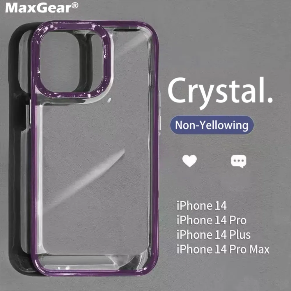 Luxury Plating Transparent Case  Phone Cover Iphone 14 Pro Max - Luxury  Transparent - Aliexpress