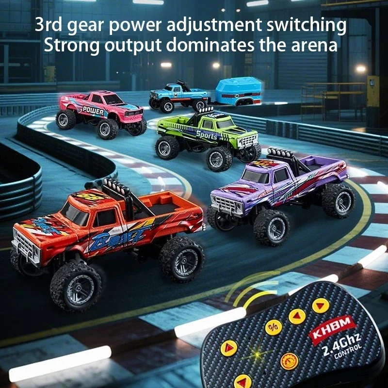 Voiture RC Stunt Car 4WD HB10/HB09 en action avec contrôleur 2.4GHz