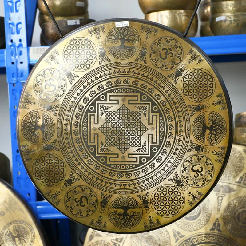 Nepalese Handmade Gongs Multiple Styles Copper Gongs Percussion Music Instruments Sound Wave Therapy Calms The Mind Appease