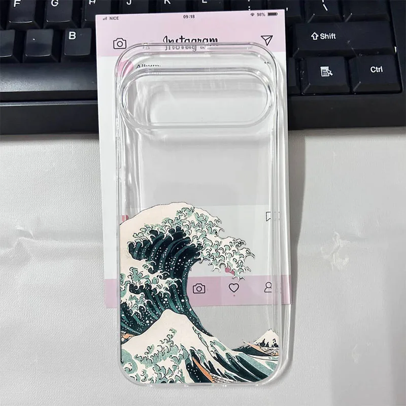 Fashionable Great Blue Wave Phone Case - Soft TPU Cover