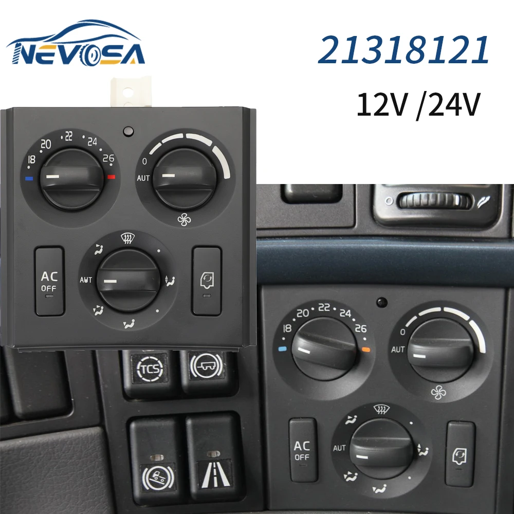 NEVOSA21318121ForVolvoFHACControlPanelSwitchwithTemperature