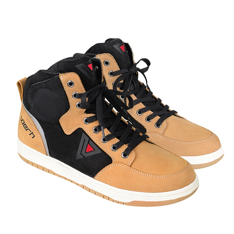 MenMotorcycleBootsAnkleProtectionGenuineLeatherShoesFashion