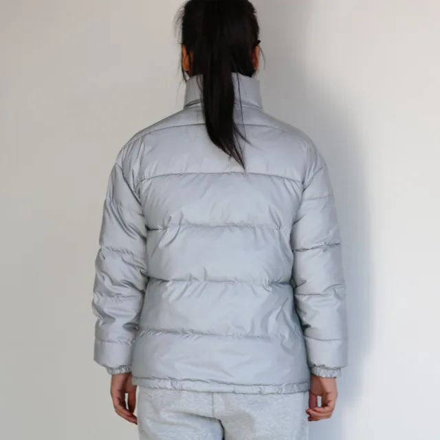 White Reflective Puffer Jacket 6