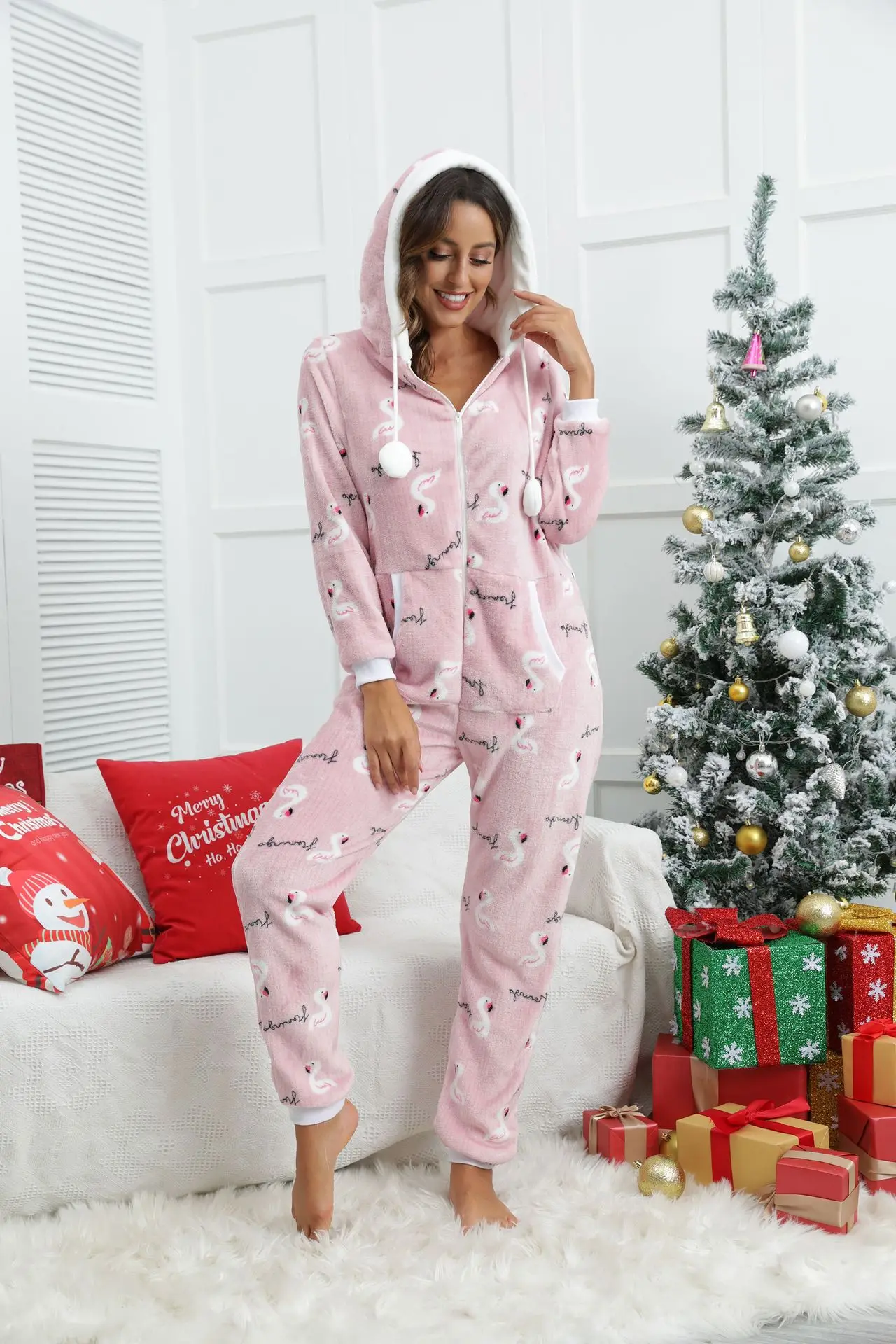 Pyjama combinaison de Noël pour femme - Pyjama D'Or