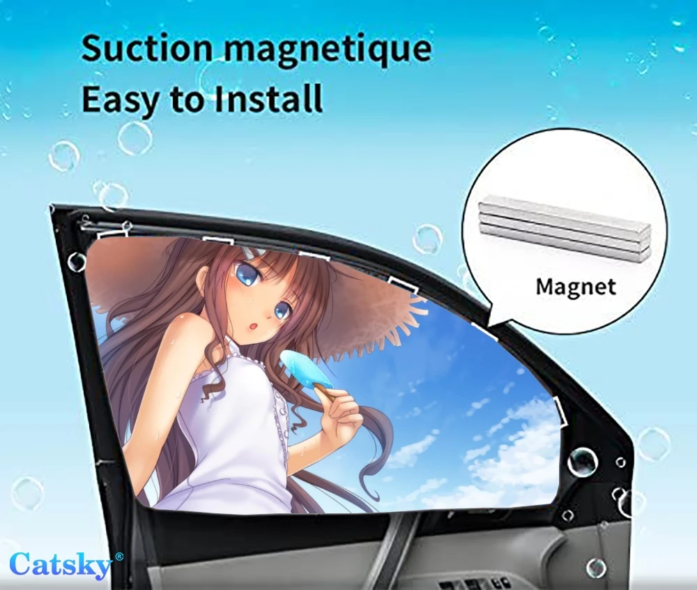 

4 Pieces Privacy Car Window Sun Shades Magnetic Blackout Car Window Covers Car Curtains Car Window Sun Shades Covers Auto