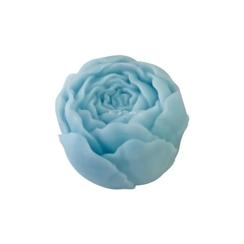 3D Peony Flower Silicone Mold Aromatherapy Candle Mold Rose Cake Decoration Mold Mousse Chocolate Mold Diy Candle Making Tool