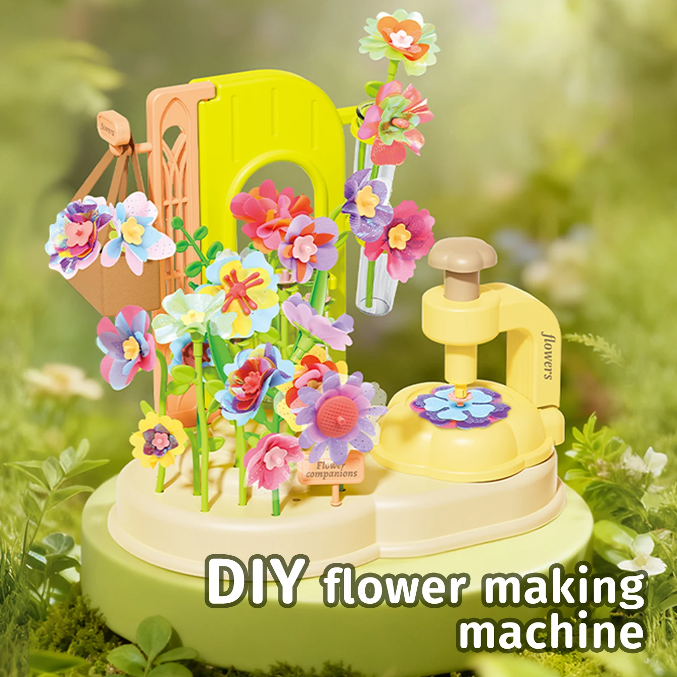 Jouets d'artisanat DIY pour enfants, bouquets simulés faits à la main, ensembles de machines à embosser, cadeaux d'anniversaire pour filles et garçons