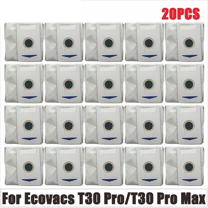 12 Sacs Poussière Robot Aspirateur Ecovacs Deebot T30 Omni - Grande Capacité 3L - Compatible Station Aspiration | Leroy Merlin 12 Sacs Poussière Robot Aspirateur Ecovacs Deebot T30 Omni - Grande Capacité 3L - Compatible Station Aspiration | Leroy Merlin