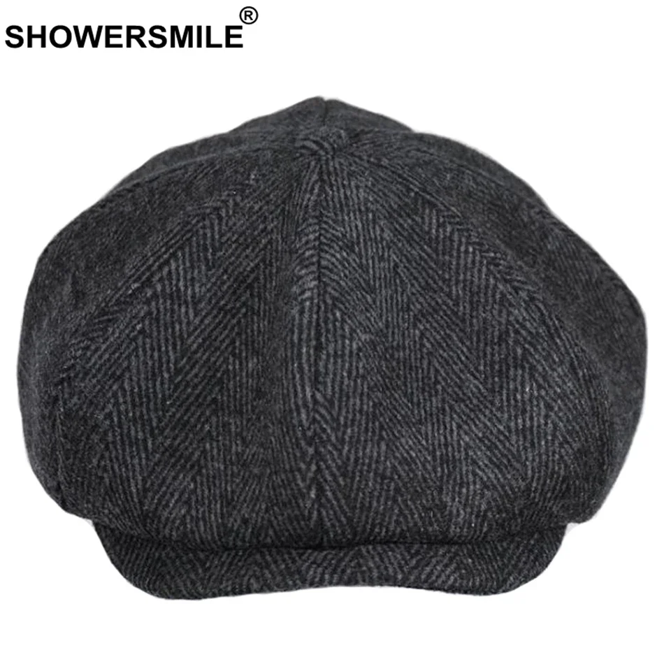 Wool Newsboy Caps Men Women British Cap Autumn Winter Hats cotton newsboy cap windproof winter hat