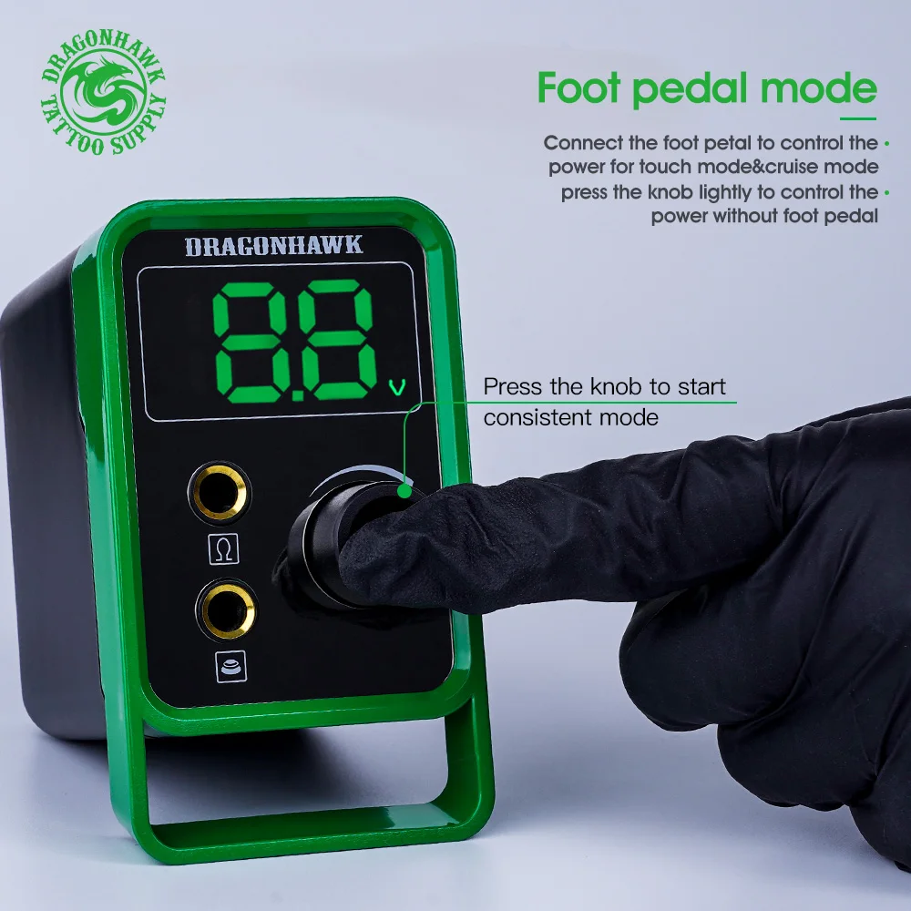 Professional Mini Power LCD Screen Tattoo Power Supply With Adaptor For Coil & Rotary Tattoo Machines tattoo power supply